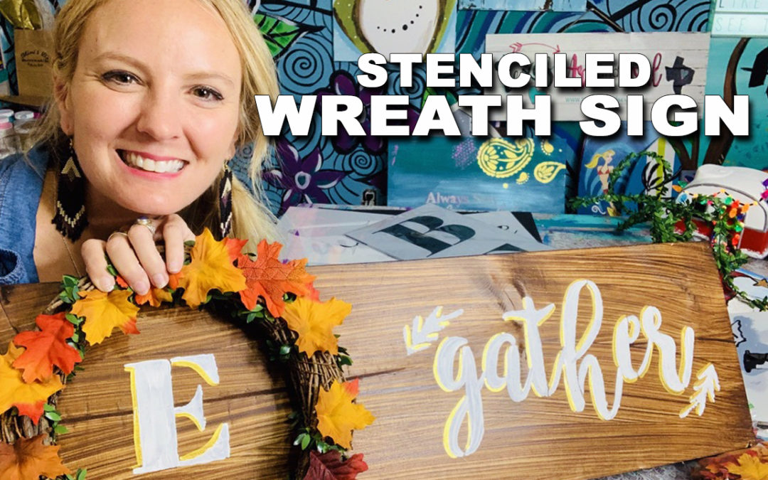 How to Make a Simple Wreath Sign with Stencils