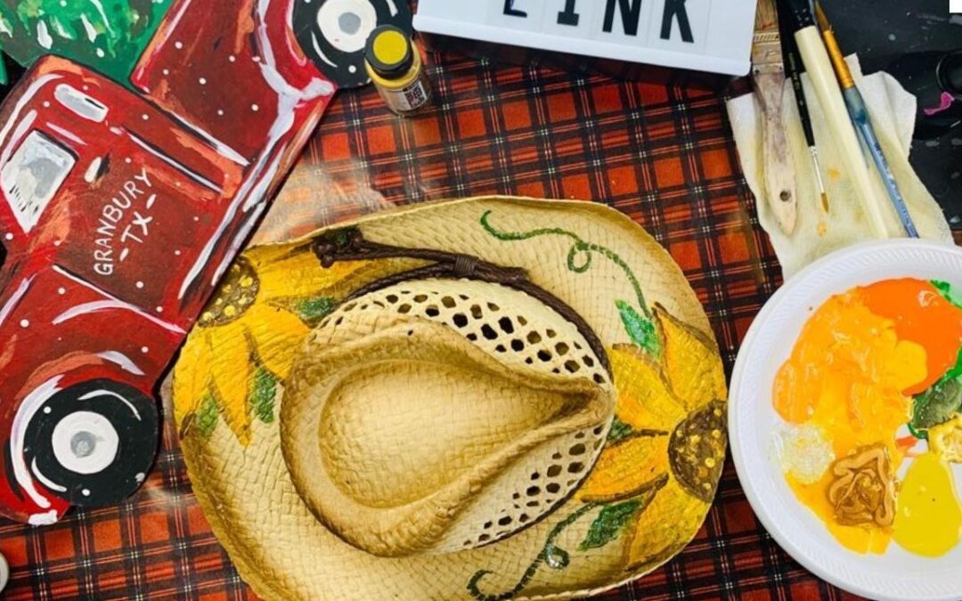 PAINT A STRAW HAT IN ONLY 20 MINUTES!