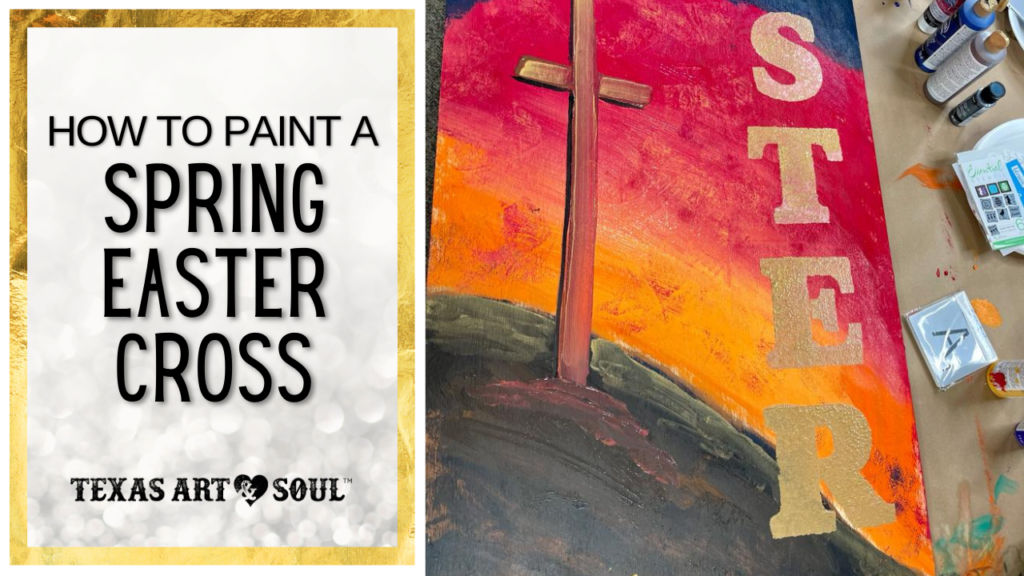 painted easter cross