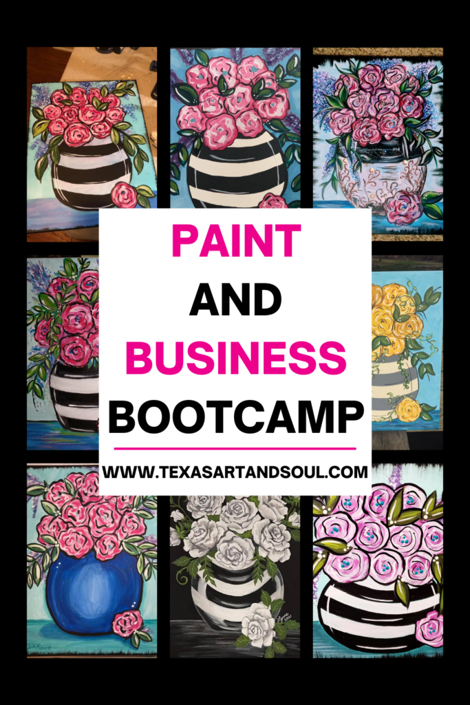 paint and business bootcamp pinterest pin