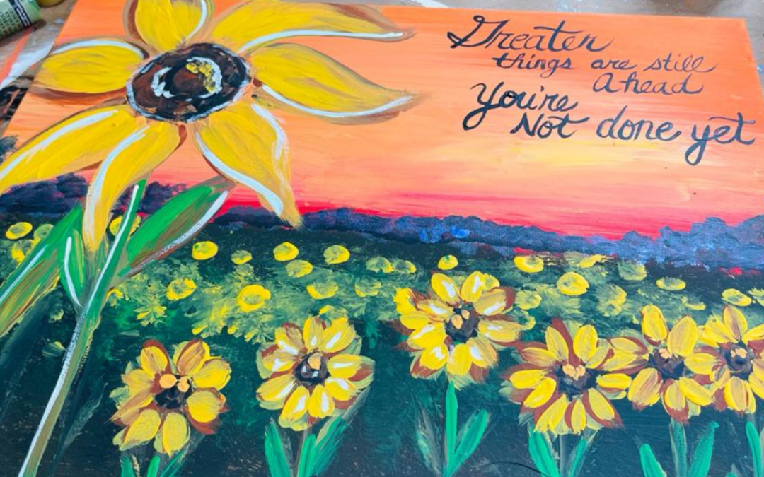 FREE Mother’s Day Step-By-Step LIVE Sunflower Painting Tutorial