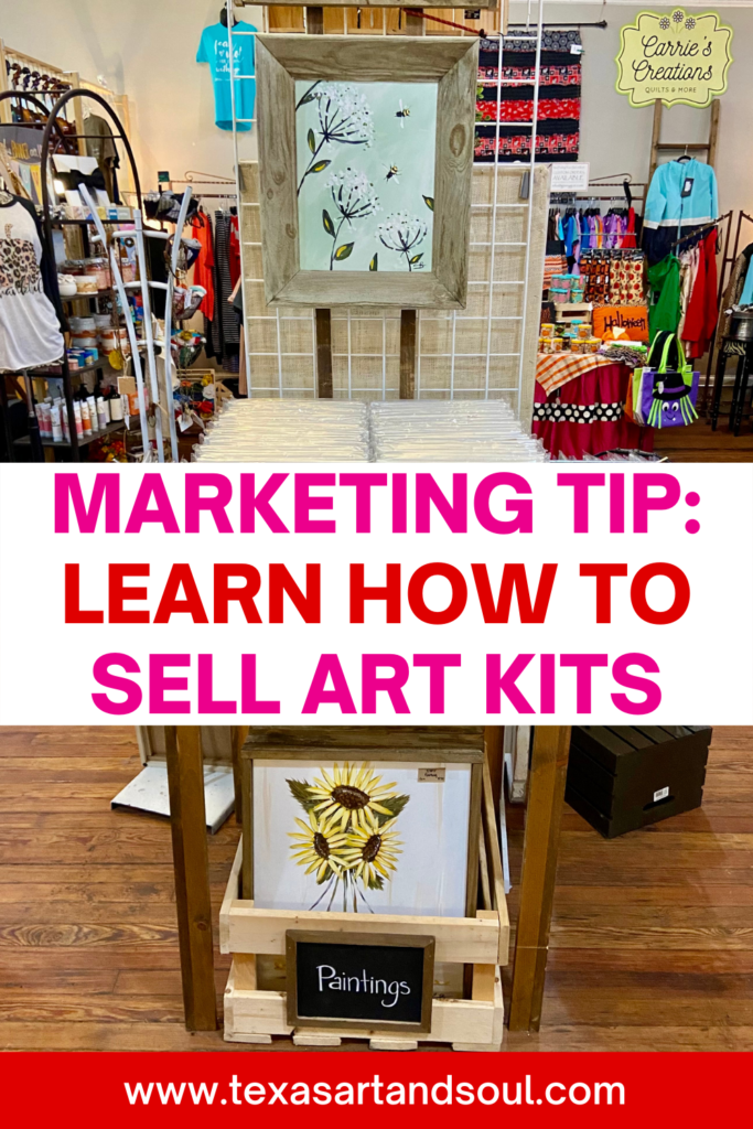 marketing tip: learn how to sell art kits pinterest image