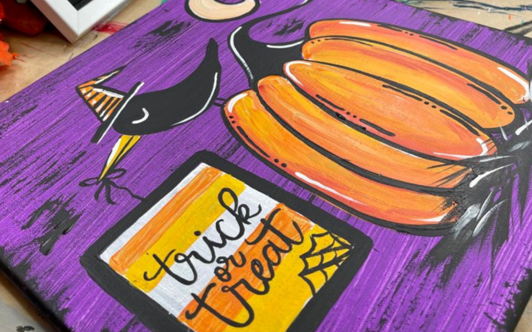 How to Make a Trick or Treat Painting