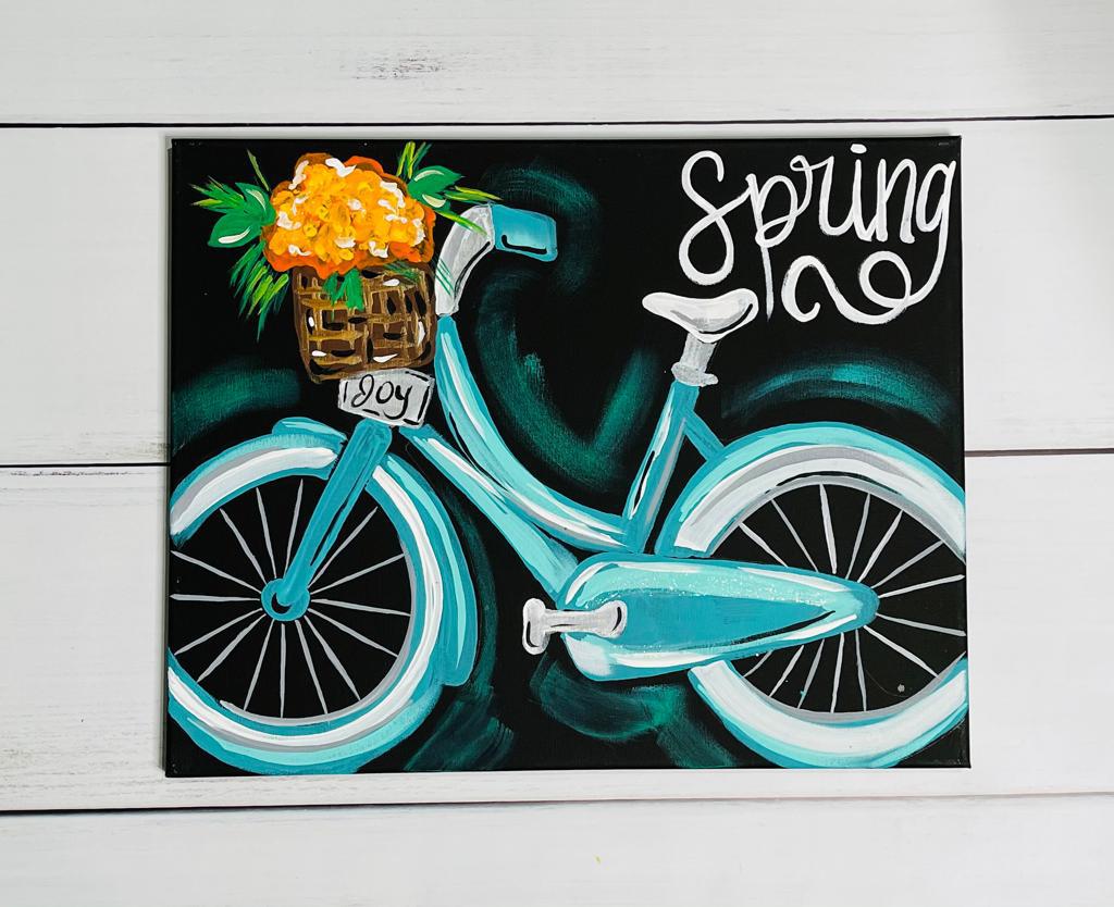 Paint party best sellers - spring bike