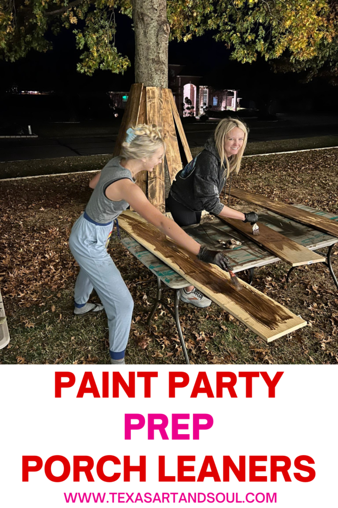 Prep porch leaners for paint parties pinterest image