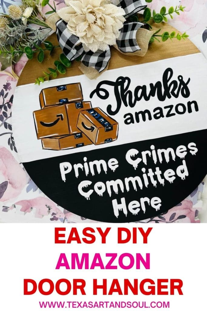 Amazon Prime Crime Door Hanger Pinterest Image