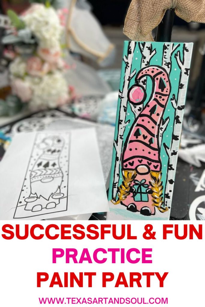 Successful & Fun Practice Paint Party Pinterest Image